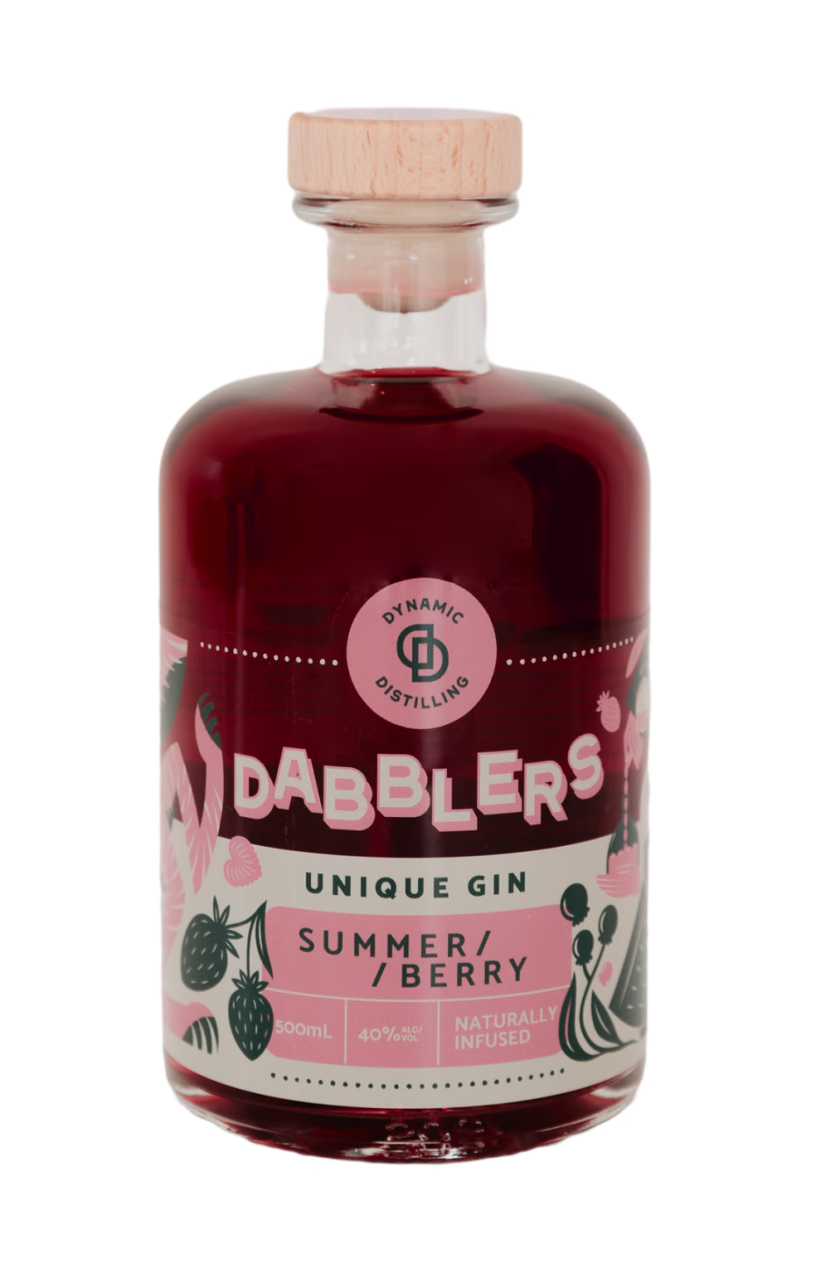 Dabblers Naturally Infused Summer Berry Gin 